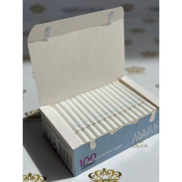 Ящик сигаретных гильз с фильтром для набивки табаком Dark Horse Blue King Size Filter Tubes 5000 шт (50 блоков по 100 шт) фото