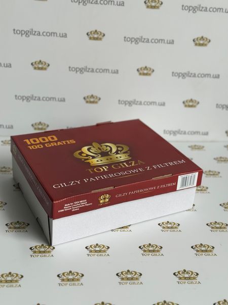 Ящик цигаркових гільз для набивання тютюном Top Gilza тверде пакування 10 000 шт (10 блоків по 1000 шт) фото