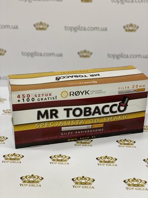 Ящик сигаретних гільз із фільтром для набивання тютюном MR TOBACCO 20 блоків по 450+100 шт фото