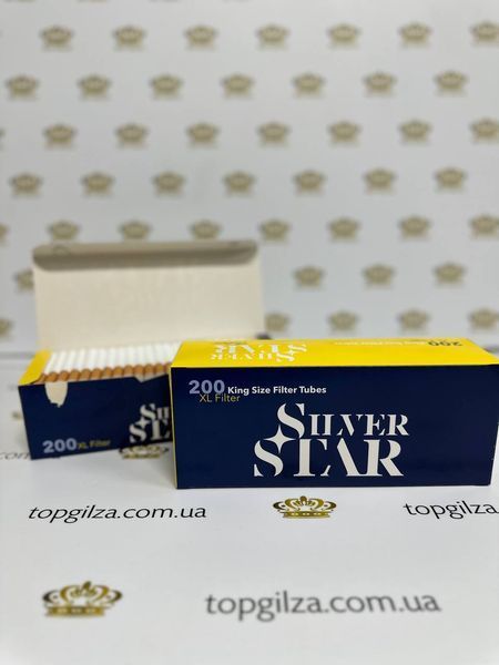 Ящик цигаркових гільз Silver Star King Size Filter Tubes XL Filter 5000 шт (25 блоків по 200 шт) фото